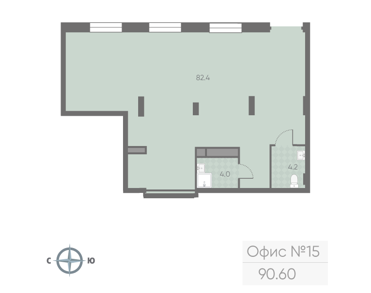 Продам офис 90.6 м.кв.