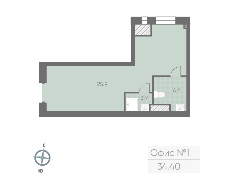 Продам офис 34.4 м.кв.