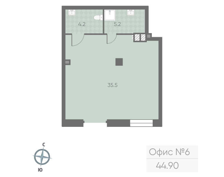Продам офис 44.9 м.кв.