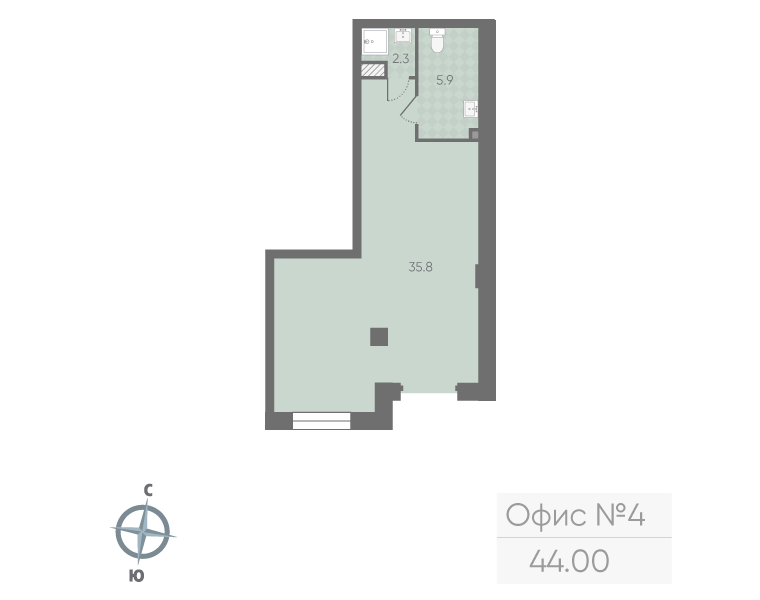 Продам офис 44 м.кв.