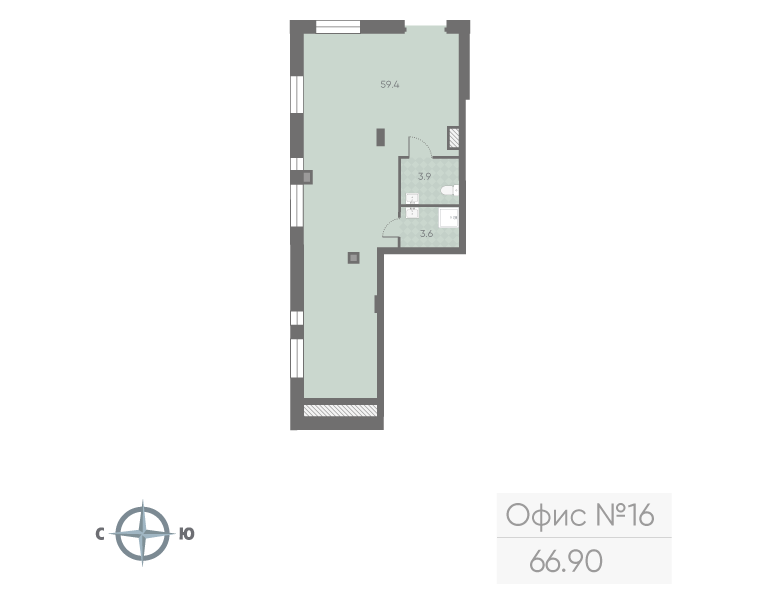 Продам офис 66.9 м.кв.