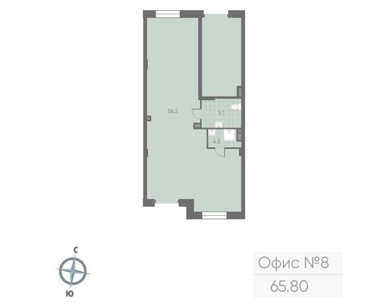 Продам офис 65.8 м.кв.