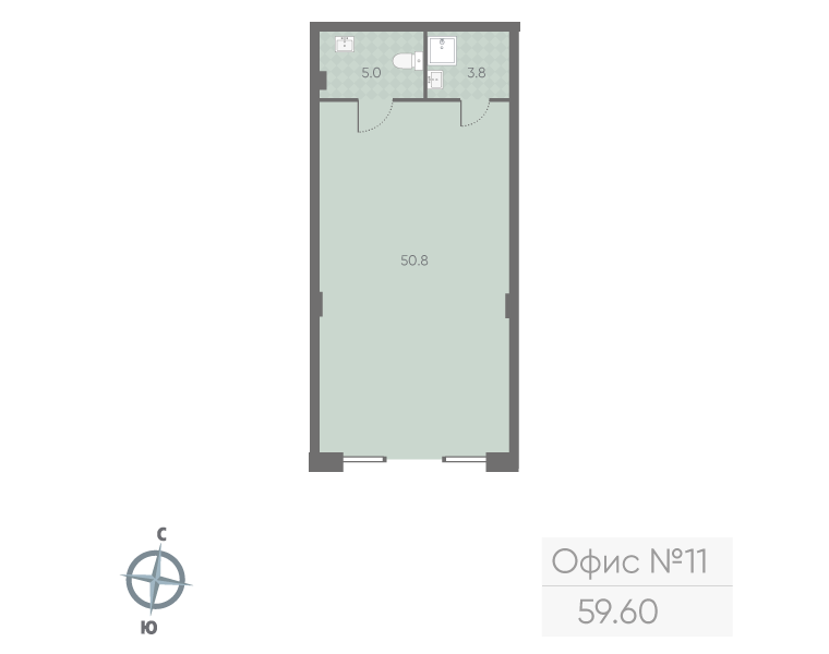 Продам офис 59.6 м.кв.
