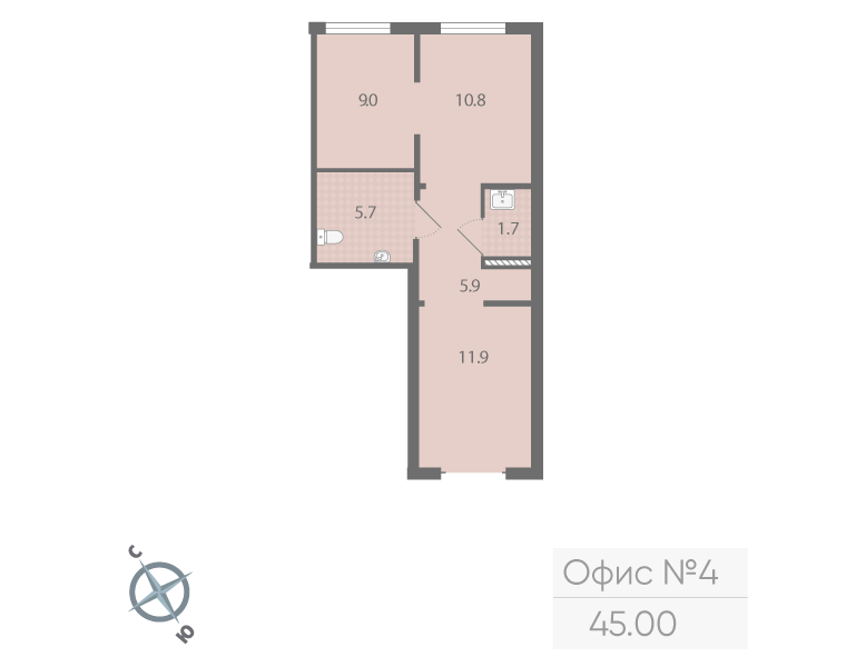 Продам офис 45 м.кв.