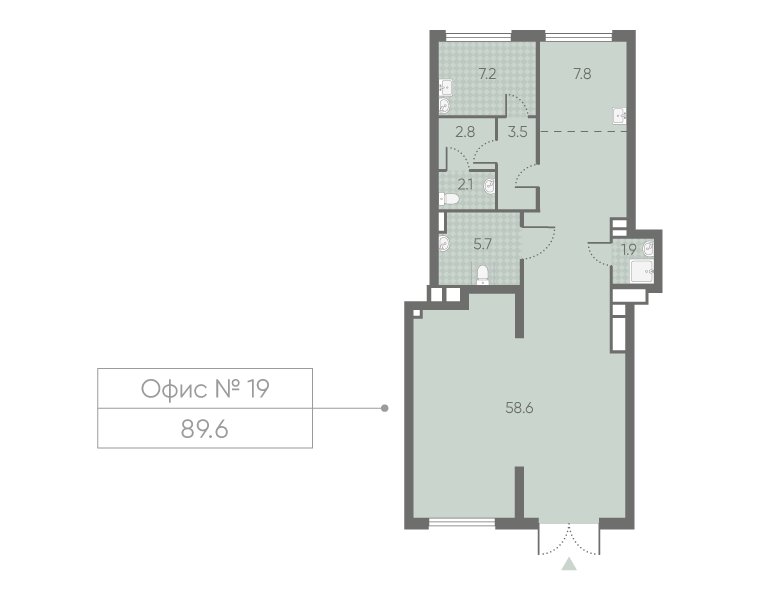 Продам офис 89.6 м.кв.