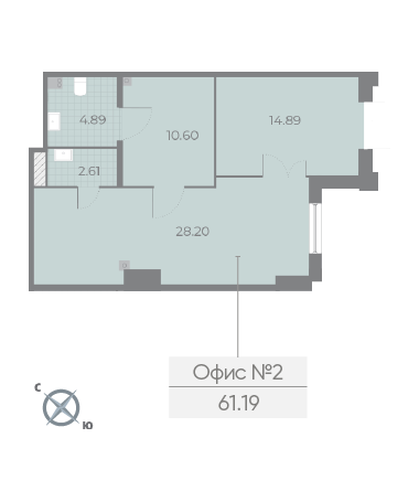 Продам офис 60.3 м.кв.