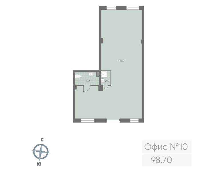 Продам офис 98.7 м.кв.