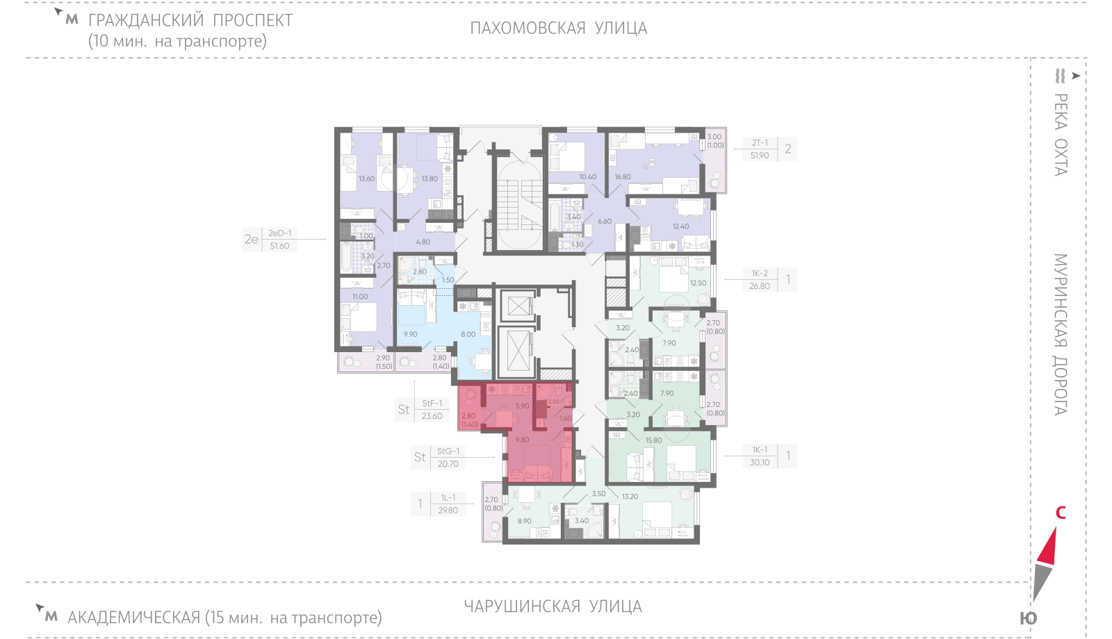 20.7 кв.м, ЖК "Цветной город", изображение-2