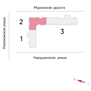 1-комнатная квартира, 32.3 кв.м, ЖК "Цветной город", изображение-2
