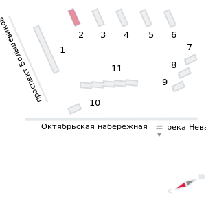 1-комнатная квартира, 33.3 кв.м, ЖК "Октябрьская набережная", изображение-2