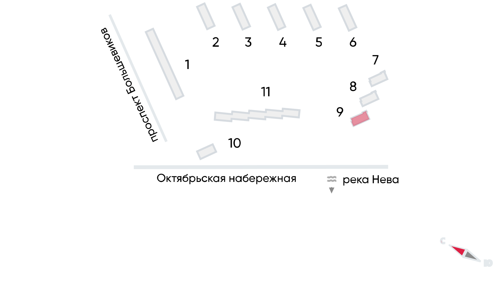 1-комнатная квартира, 36.5 кв.м, ЖК "Октябрьская набережная", изображение-2