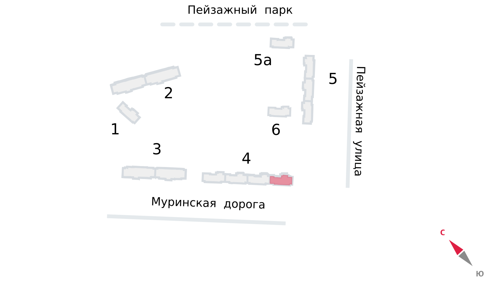 2-комнатная квартира, 54.8 кв.м, ЖК "Пейзажный квартал" (Цветной город), изображение-2