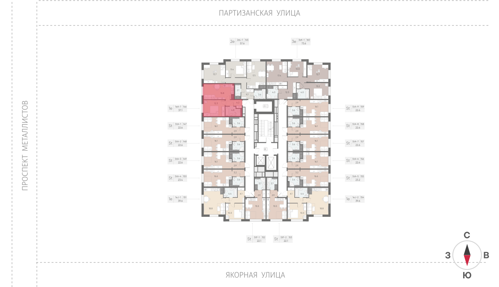1-комнатная квартира, 37.1 кв.м, ЖК "Большая Охта", изображение-2