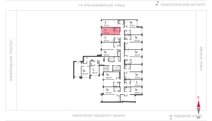 22.2 кв.м, ЖК "Измайловский", изображение-2