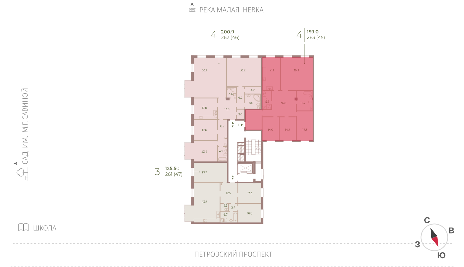 4-комнатная квартира, 159 кв.м, ЖК Neva Haus (Нева Хаус), изображение-2