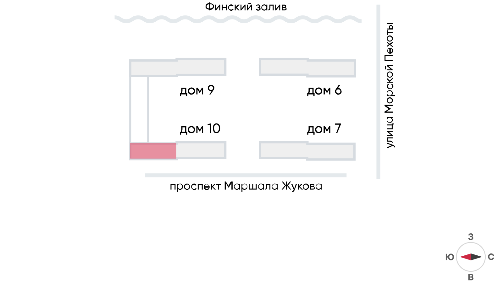 2-комнатная квартира, 47.16 кв.м, ЖК "Морская миля", изображение-2