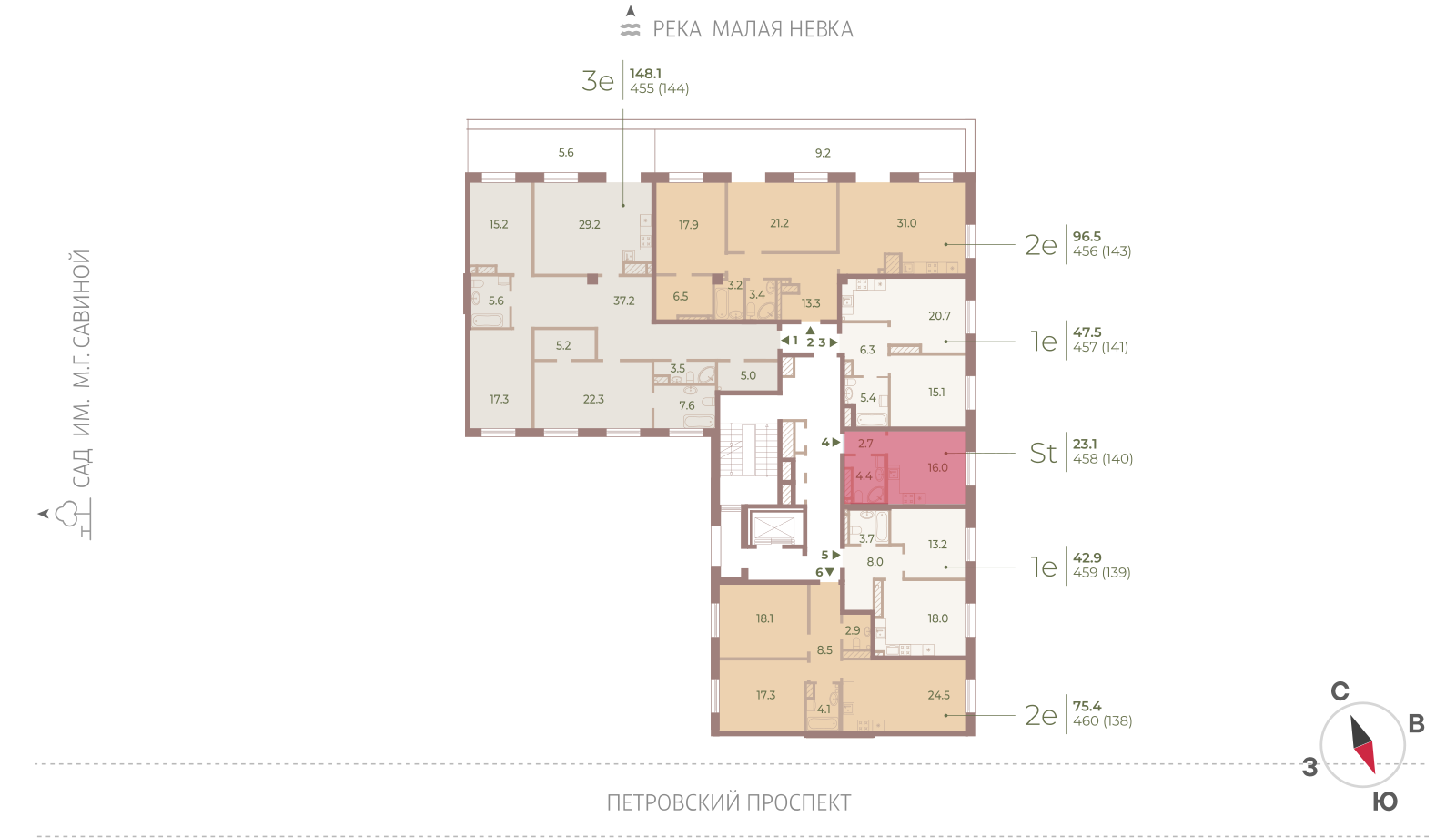 23.1 кв.м, ЖК Neva Haus (Нева Хаус), изображение-2