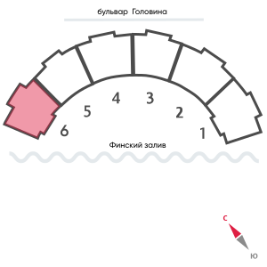 4-комнатная квартира, 123.9 кв.м, ЖК "Морская набережная", изображение-2
