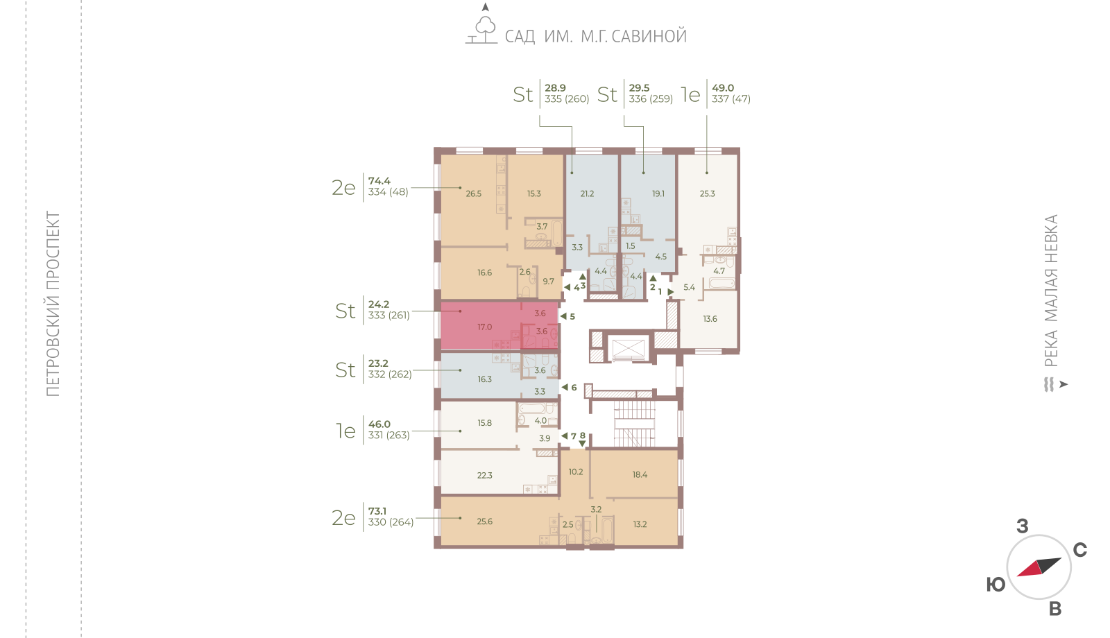 24.2 кв.м, ЖК Neva Haus (Нева Хаус), изображение-2