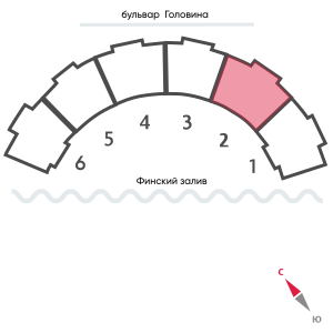 3-комнатная квартира, 105.9 кв.м, ЖК "Морская набережная", изображение-2