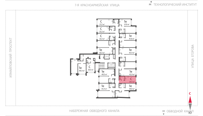20.5 кв.м, ЖК "Измайловский", изображение-2