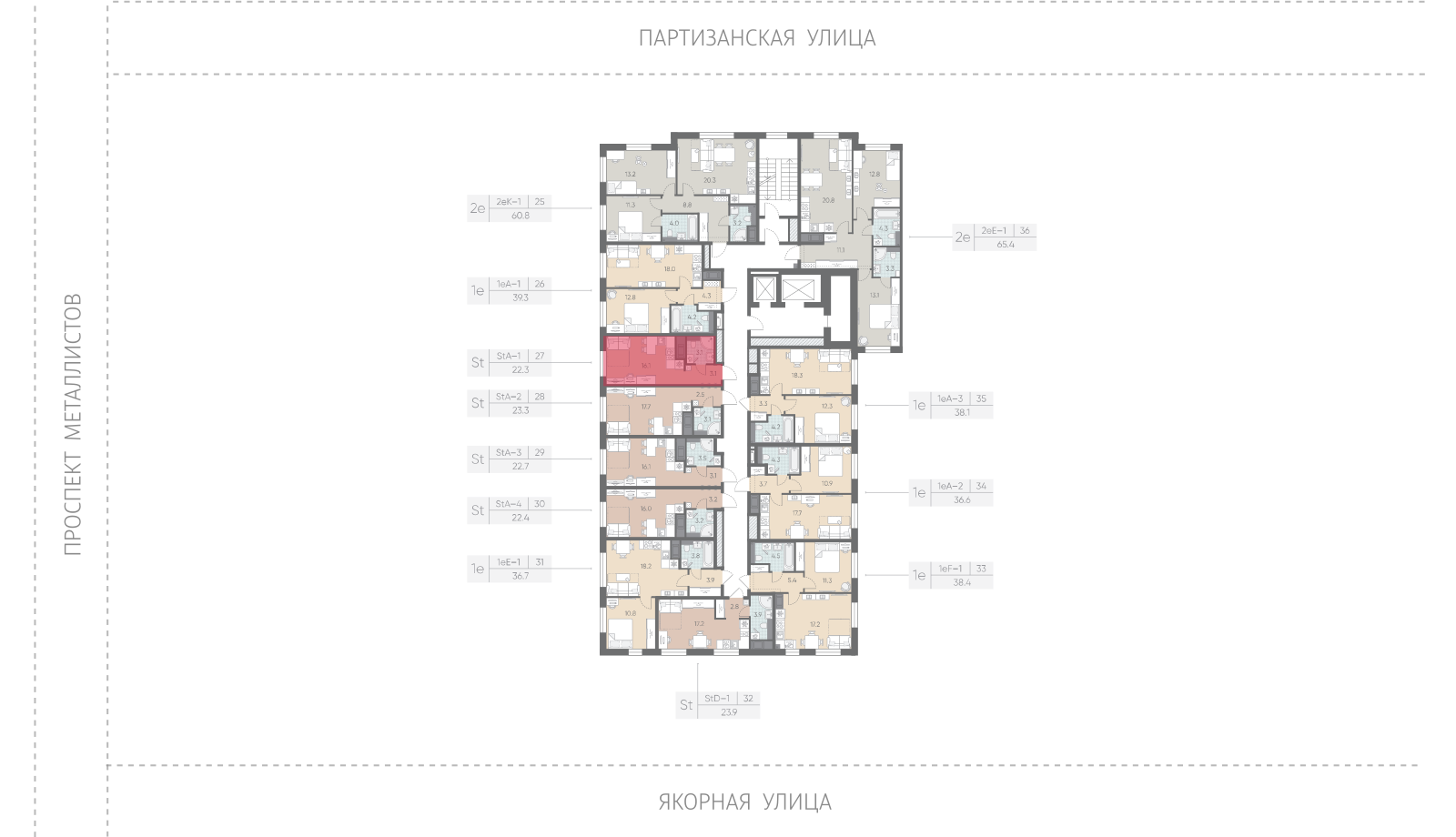22.3 кв.м, ЖК "Большая Охта", изображение-2