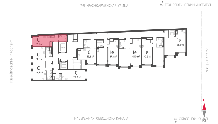22.9 кв.м, ЖК "Измайловский", изображение-2