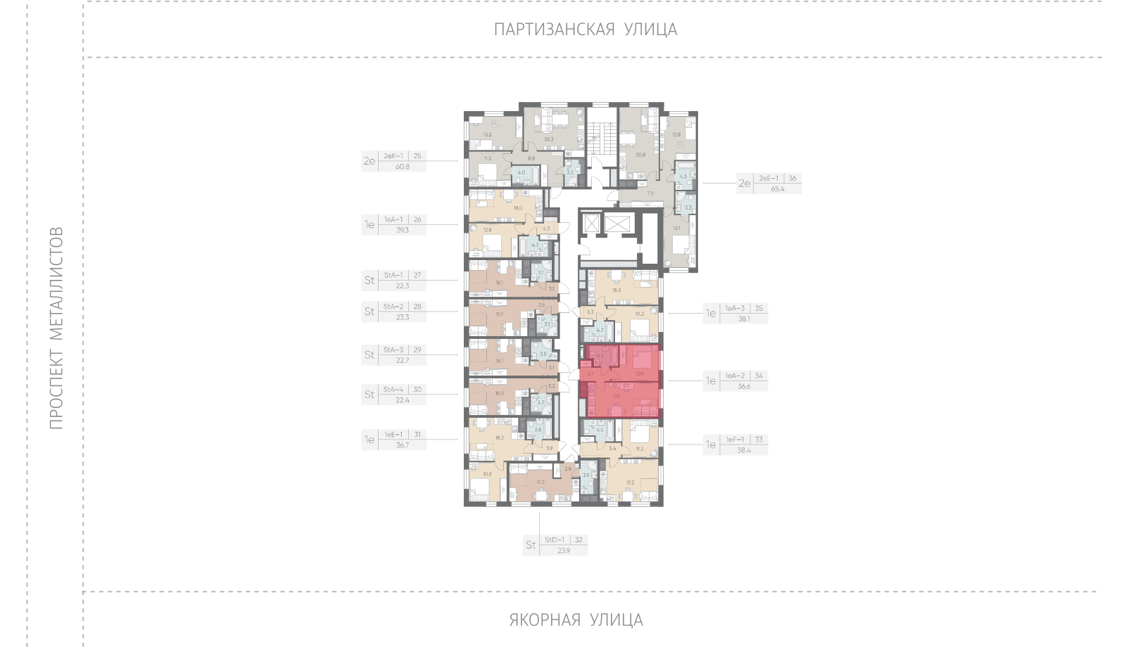 1-комнатная квартира, 36.6 кв.м, ЖК "Большая Охта", изображение-2