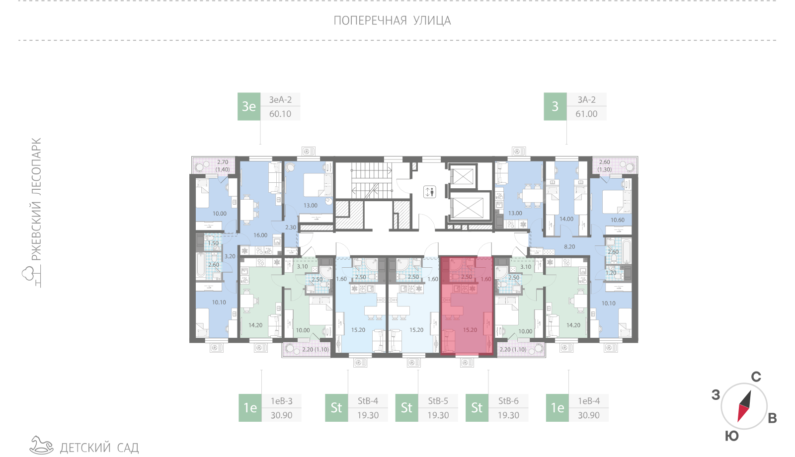 19.3 кв.м, ЖК "Ржевский парк", изображение-2