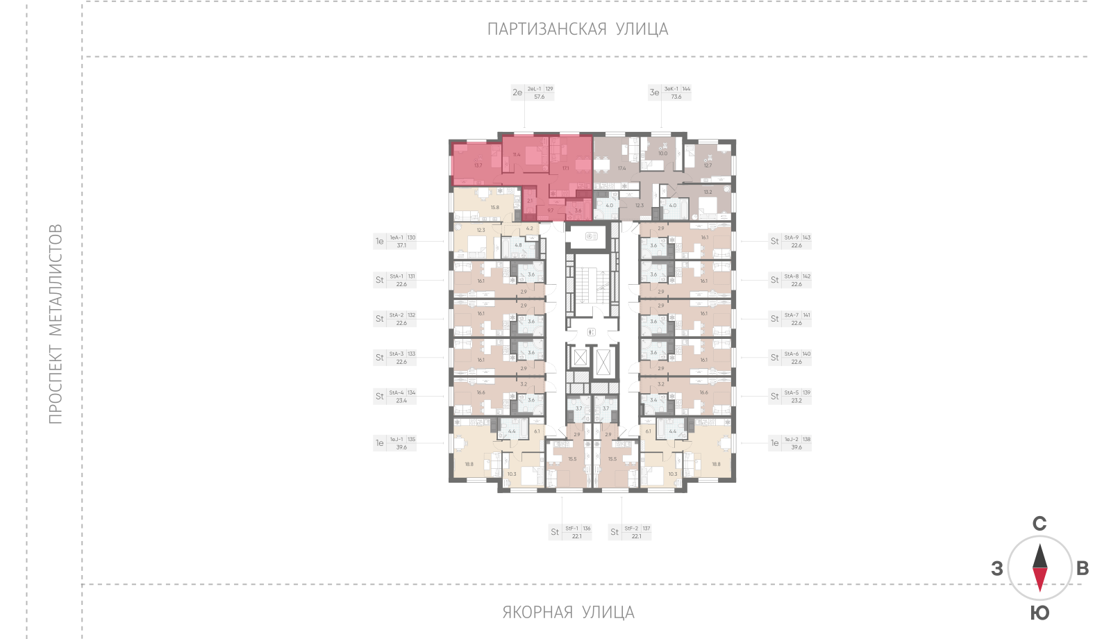 2-комнатная квартира, 57.6 кв.м, ЖК "Большая Охта", изображение-2