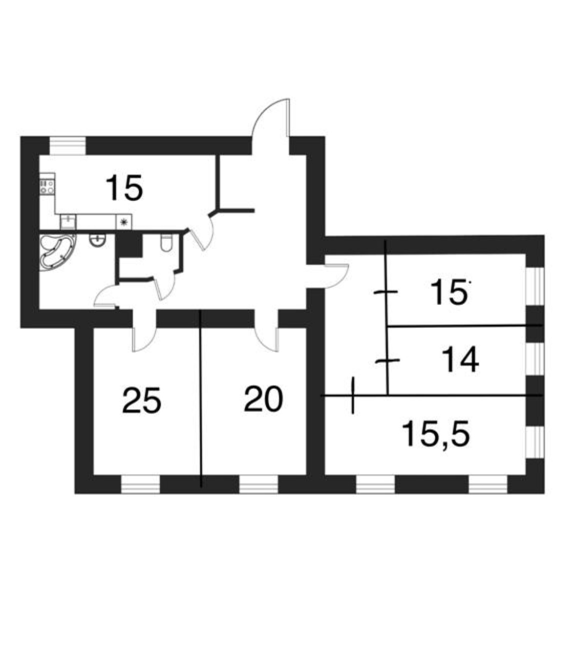 Продажа 5-комнатной квартиры, Санкт-Петербург, Энгельса,  д.53