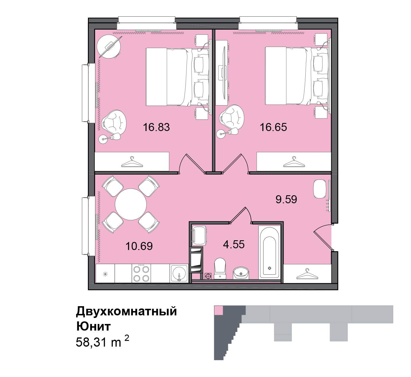Продажа 2-комнатной новостройки, Санкт-Петербург, Витебский проспект, д.101к1 Продажа 2-комнатной новостройки, Санкт-Петербург, Витебский проспект, д.101к1