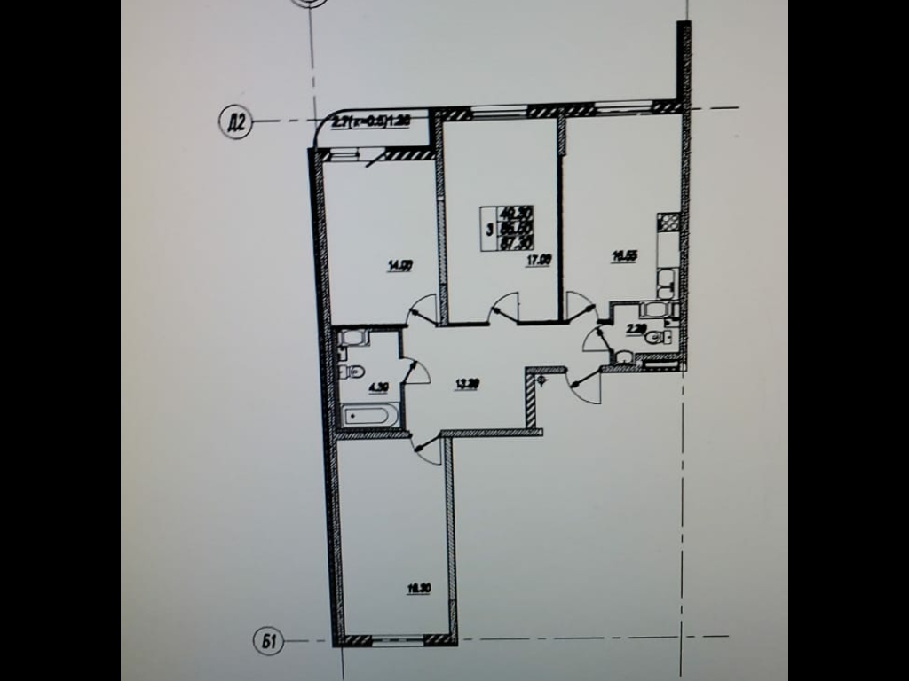 Продажа 3-комнатной квартиры, Шушары, Валдайская,  д.4к1 стр 1