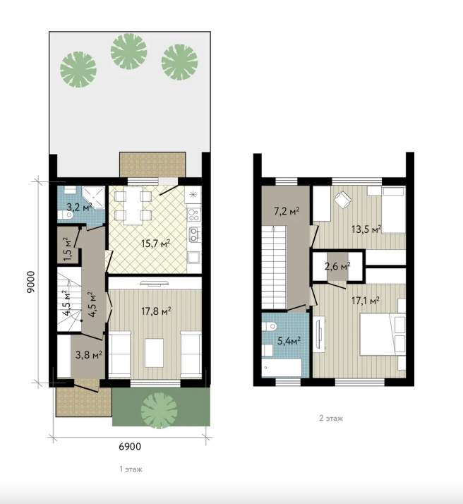 Продажа дома, 96м <sup>2</sup>, 1 сот., Краснодарский
