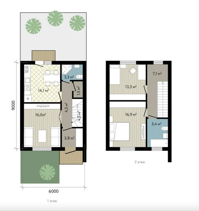 Продажа дома, 90м <sup>2</sup>, 1 сот., Краснодарский
