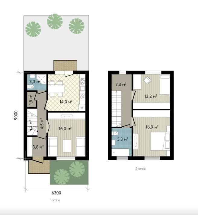Продажа дома, 90м <sup>2</sup>, 1 сот., Краснодарский