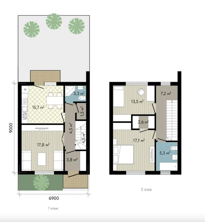 Продажа дома, 96м <sup>2</sup>, 1 сот., Краснодарский