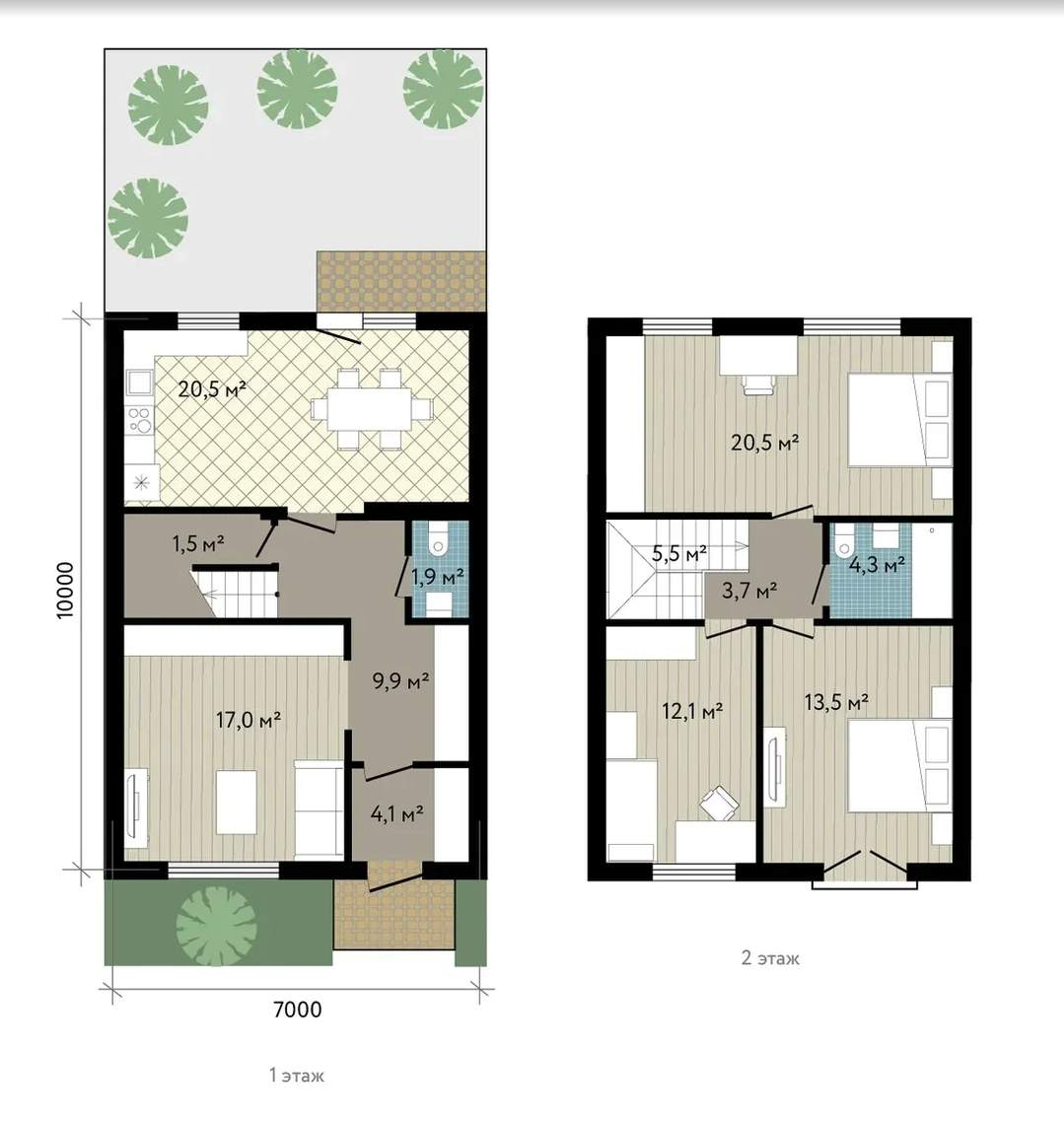 Продажа дома, 114м <sup>2</sup>, 1 сот., Краснодарский
