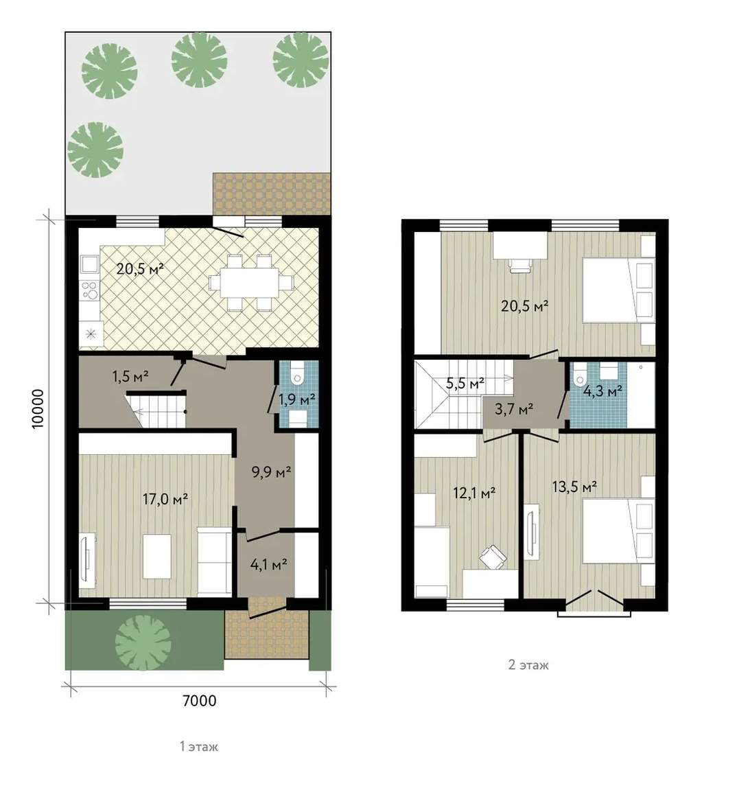 Продажа дома, 114м <sup>2</sup>, 2 сот., Краснодарский
