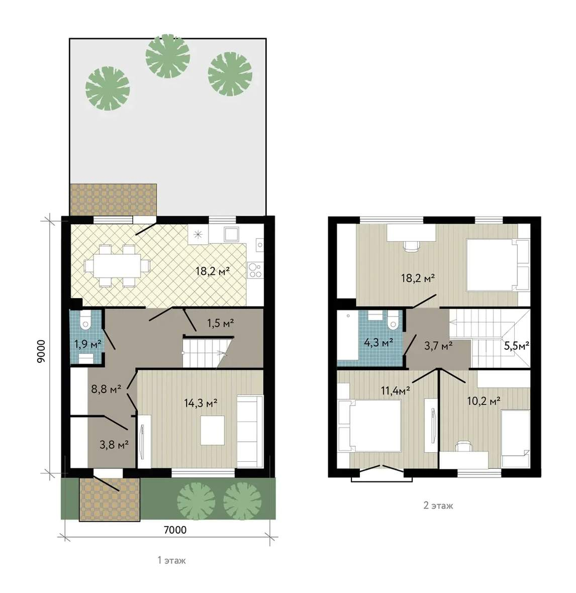 Продажа дома, 101м <sup>2</sup>, 1 сот., Краснодарский