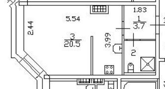 Продажа 1-комнатной квартиры, Санкт-Петербург, Савушкина,  д.125к1