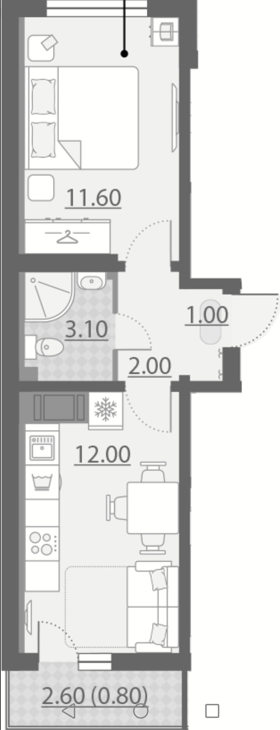 Продажа 1-комнатной новостройки, Санкт-Петербург, Муринская дорога,  д.12к1 стр 1