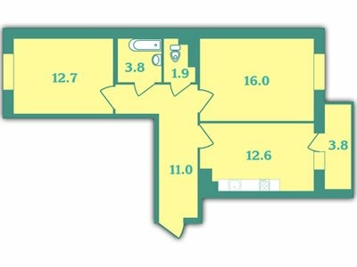 Продажа 2-комнатной квартиры, Парголово, Тихоокеанская улица,  д.1к2 стр 1