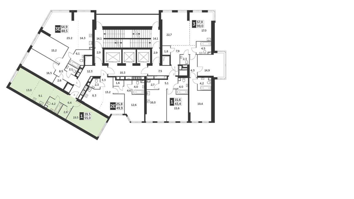 Продажа 2-комнатной новостройки, Москва, Академика Волгина улица,  д.2