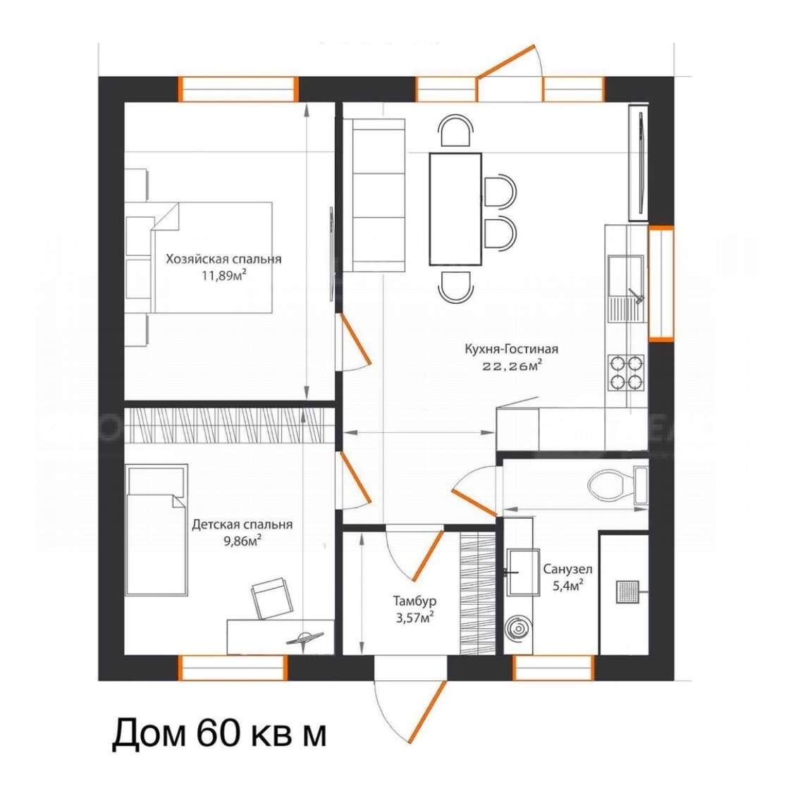 Продажа: Дом 60.0 м², по адресу Россия, Республика Крым, село Перевальное,  Стадионная улица - по цене 5600000 руб. на ПроНедвижимость