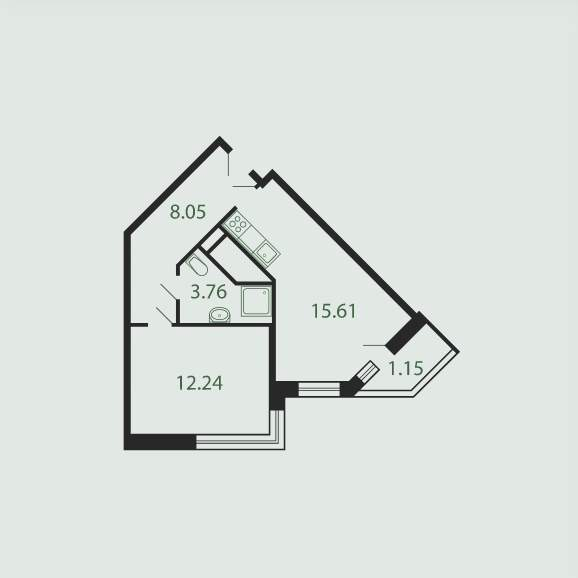 Продажа 1-комнатной новостройки, Дзержинский, Угрешская улица,  д.13