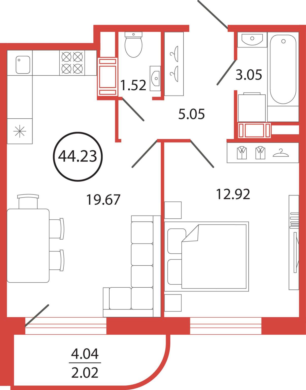 Продажа 1-комнатной новостройки, Бугры, Шекспира улица,  д.1