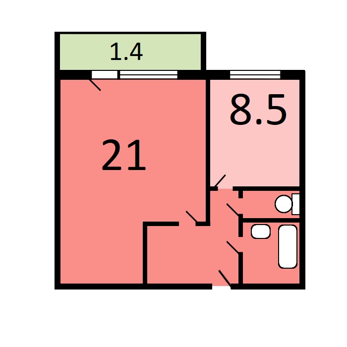 Продажа 1-комнатной квартиры, Москва, Алма-Атинская улица,  д.4