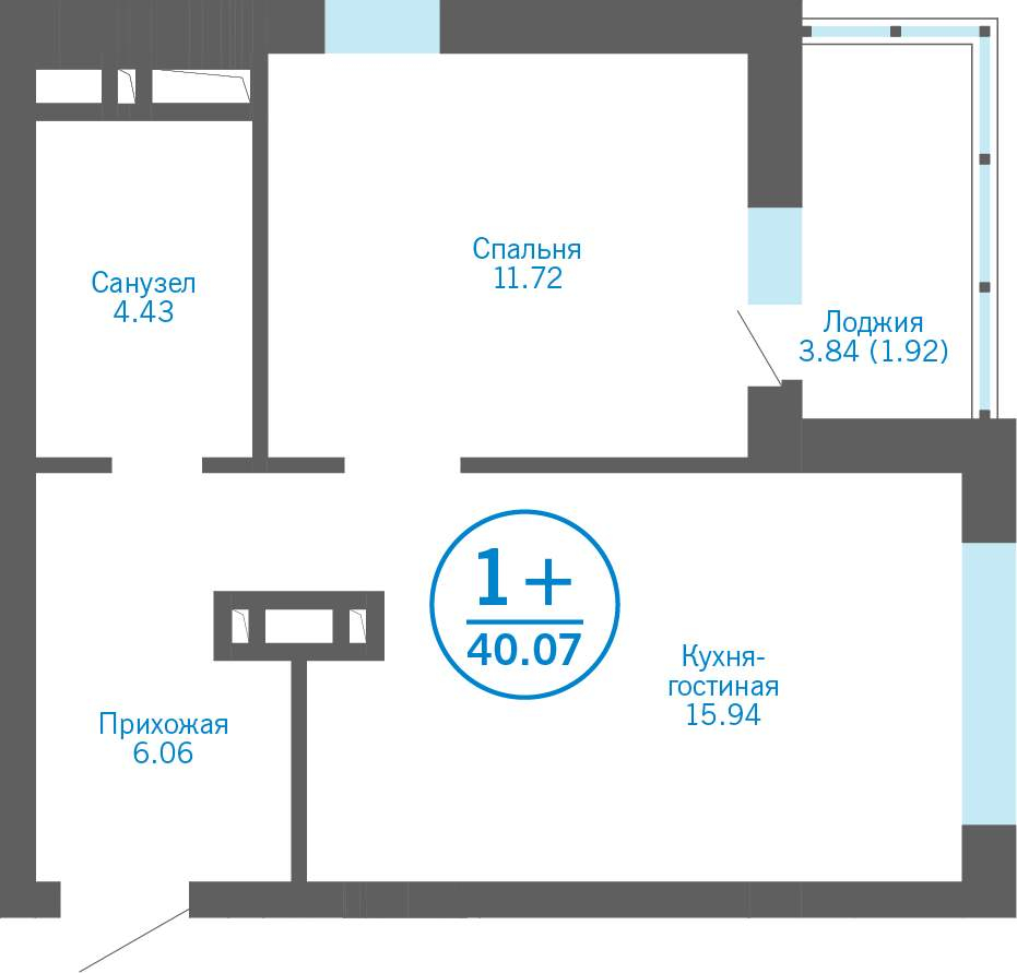 Продажа 1-комнатной новостройки, Патрушева, Льва Толстого улица,  д.1