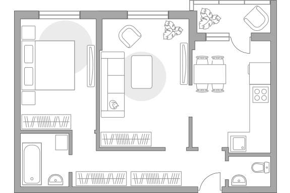 Продажа 2-комнатной новостройки, Жабкино, Ленинская улица,  д.1